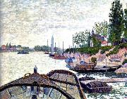 Paul Signac Avant Du Tub oil